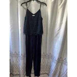 Womens Navy Blue Jumpsuit / Romper size Medium